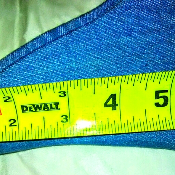 (NEW)! Cute! Blue Denim Wedge Heel! :-) - Picture 8 of 12